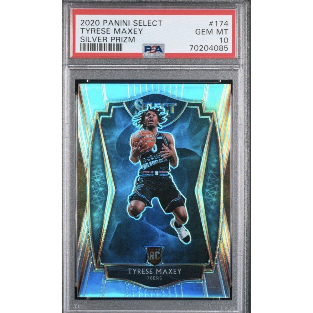 Tyrese Maxey 2020 Panini Select Silver Prizm #174 GEM MT 10